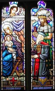 Detail, Nativity Window, St. George’s School Chapel, Middletown, RI