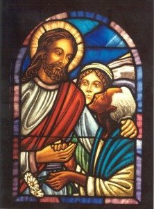 Detail, Jesus with the Women Window, St. Jame’s Episcopal Church Cambridge, Ma.